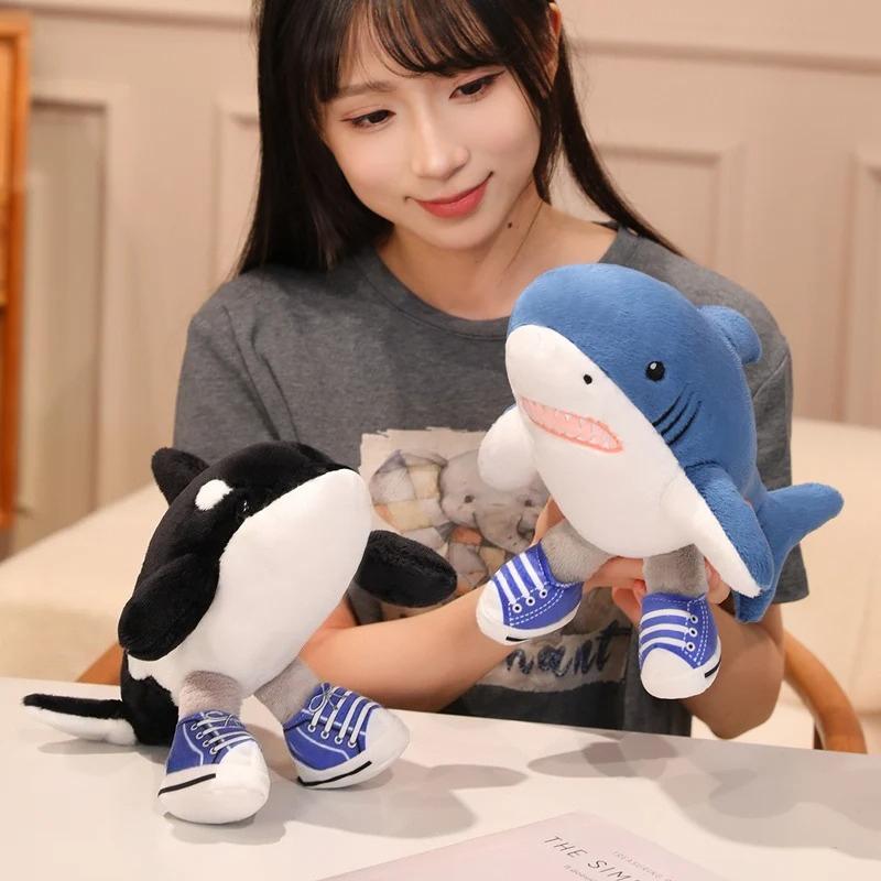 Tralalelo Tralala Peluş İtalyan Al Tralalero Tralala Peluş Bebek Orcalero Orcala Ayakkabılı Peluş Oyuncak Cadılar Bayramı Hediye Bebek