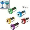 1/3/5Pcs Universal 1/4 Batch Head Colored Magnetic Coil Metal Screwdriver Head Magnetizer Electric Tool Accessory Set