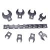 3/8” Drive Crowfoot Wrench Set 8 Pcs Carbon Steel Metric Repair Tool 10-22mm