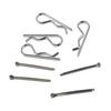 Cotter Pin Clip Retaining Hair Pins Including 5 Sizes Cotter Pins and 6 Sizes Hairpin Cotter Pin Assortment Kit
