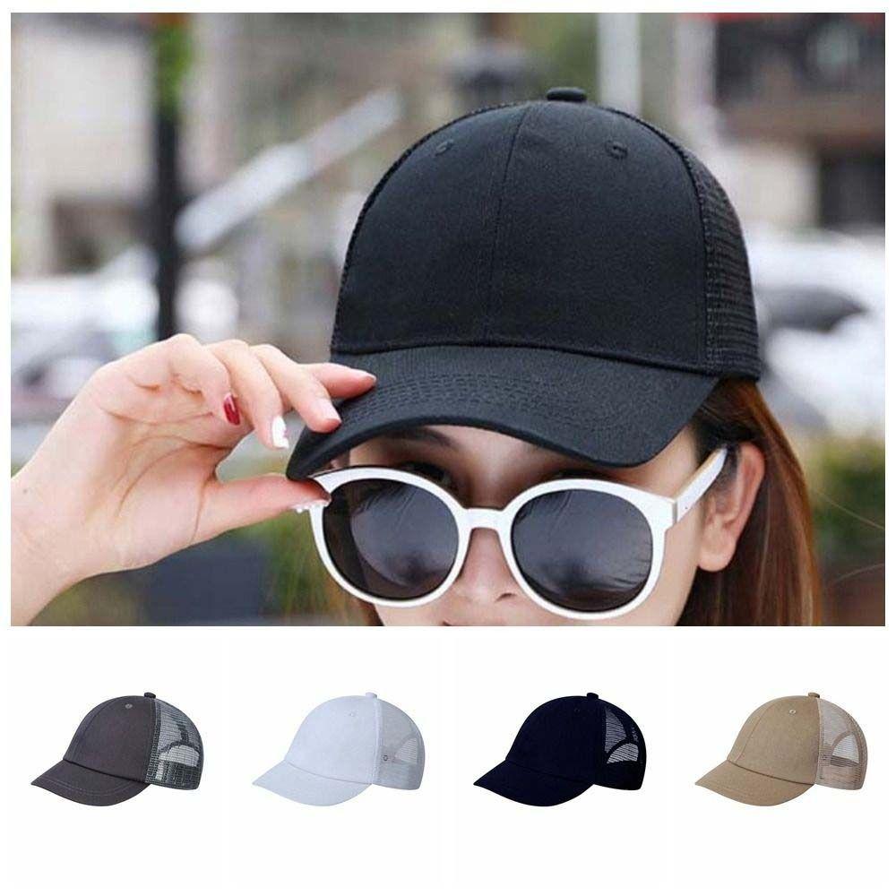Cotton Summer Baseball Cap Short Brim Unisex Sunscreen Hat Fashion Mesh Peaked Cap  Classical