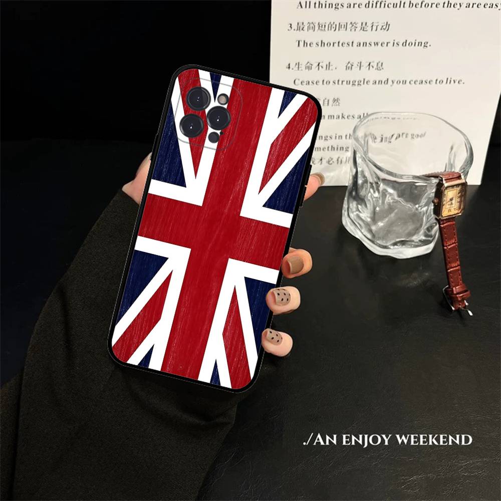 England Britische UK Flagge Handyhülle Für iPhone 17 16 14 15 13 12 11 Pro Max Plus Silikon Weiche Hülle