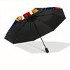 1pc Christmas Bears Automatic Umbrella 8-Bone Design Compact Gear for Outdoor Travel, Perfect Holiday Gift  yy250827087