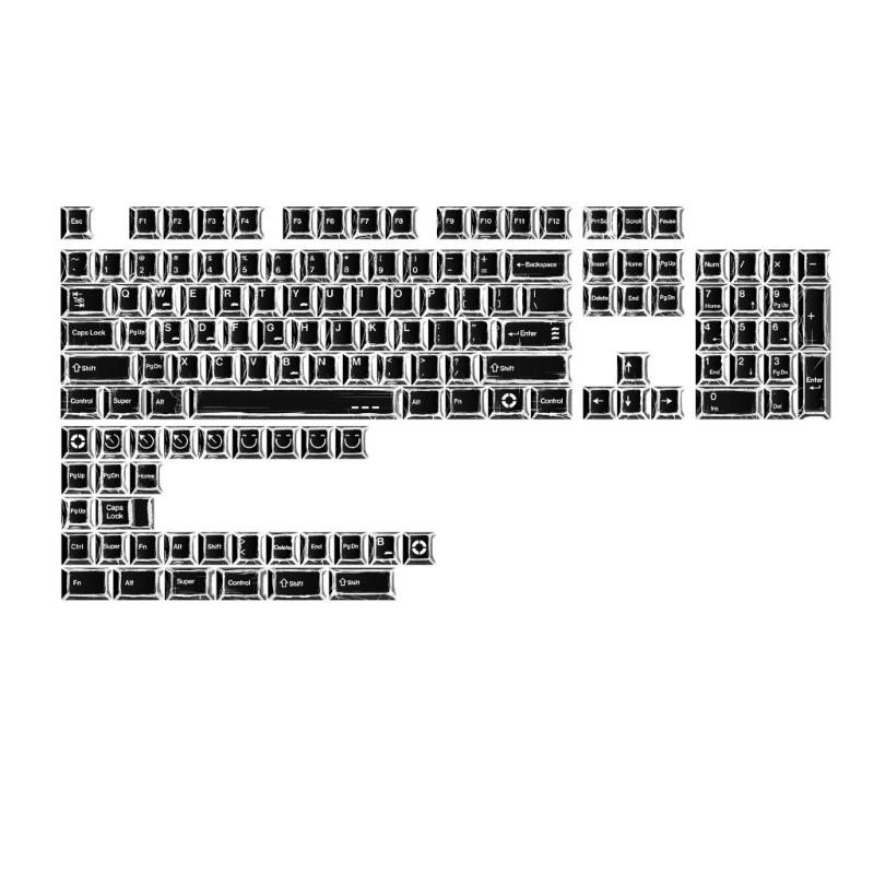 Classical Minimalists Styles 136Key PBT Keycaps Compatible for Full Size Mechanical Keyboards Keycaps Replacement