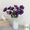 New 3 Heads Anemone Fake Flowers Silk Poppy Artificial Flowers Party Wedding Decoration Christmas Home Decor Wreath Accessories