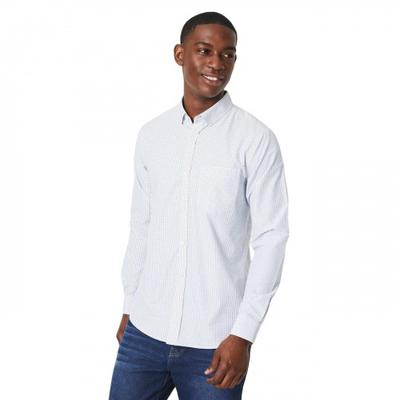 Men's Tattersall Check Long-Sleeved Shirt