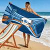 Name Custom Gallos Blancos Print Beach Towel, Large Soft Quick Dry Towel for Beach Camping Swimming