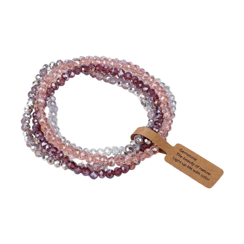 

Hypoallergenically Glass Bracelet Collection Adjustable Wristband Matching Jewelry For Sensitive Skin Daily Wear