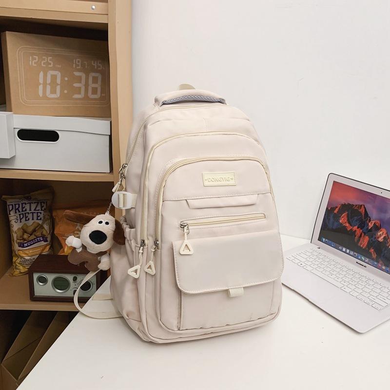 Korean Version of High School Students  Junior High School Students  Large Capacity Contrast Color Backpacks  Backpacking Men
