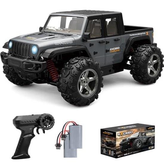 Remote Control Off-road 35km H High-speed Car 4WD Jeep Pickup Truck Monster 2.4GHz Drift Compatible LED Light Operation Rechargeable Battery Included
