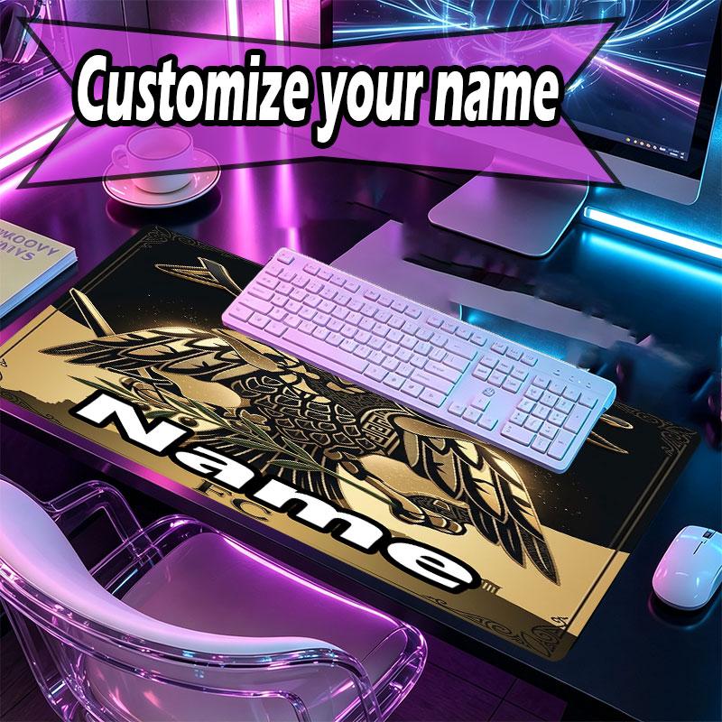 Custom Name Personalized AEK Athens FC Pattern Mousepad, Laptop PC Desk Mat, Decorative Desk Mat for Home Keyboard Pad Gift