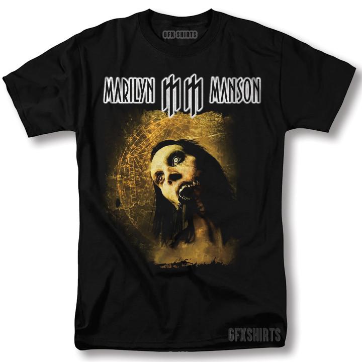 Футболка Marilyn Manson Рок Мерч Концертный Тур Винтаж Графический Дизайн Футболка Унисекс Футболка L