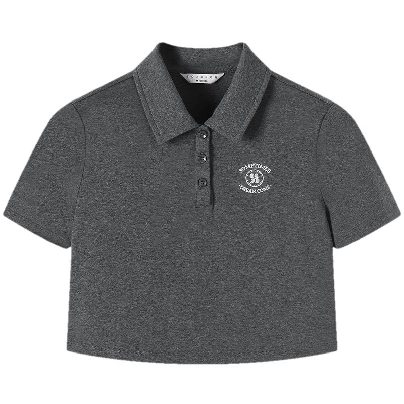 TonLion Women s Short-Sleeve Polo Shirt L
