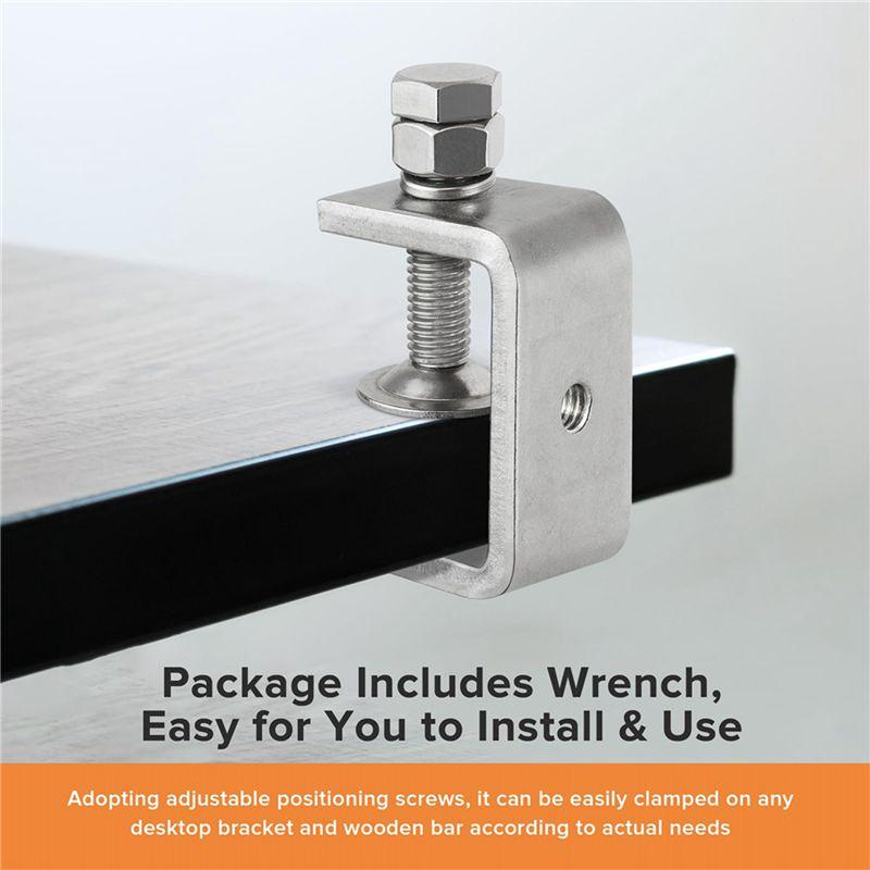 A74E-4Pcs 304 Stainless Steel C Clamp,Tiger Clamp Woodworking Clamp Heavy Duty C Clamps For Woodworking, Welding-45Mm
