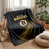 Coperta in Flanella e Pile Boston Bruins Coperta Calda e Accogliente per Divano, Letto, Viaggio Uso in Tutte le Stagioni