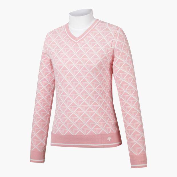 DESCENTE GOLF Women'S Layered Pullover Sweater (Dp12Wfkp11)