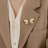 Grüne Strass-Metall-Insektenbrosche Kristall-Corsagen-Pin Mode Damenschmuck