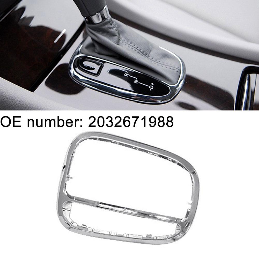 Cubierta Decorativa Palanca de Cambios Control Central de Coche 2032671988/2032672088 Marco Cromado Palanca de Cambios Para Benz W203 C230 C O2L0