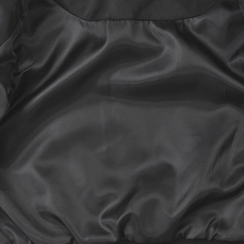 Herbstliche Off-Shoulder-Fliegerjacke mit Kontrastnähten und Kapuze mit Kordelzug