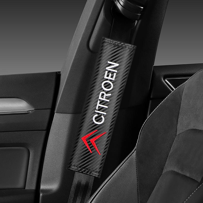 Car Seat Belt Cover Protective shoulders Car Decoration Strap Pad For Citroen C8 DS3 C6 C3 Vts C4 Saxo C4L C5 C2 C1 Xsara C3-XR aki256