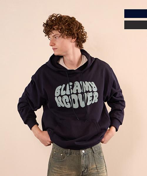 Uncover Blumy Logo Hoodie 2 Colors Navy/M
