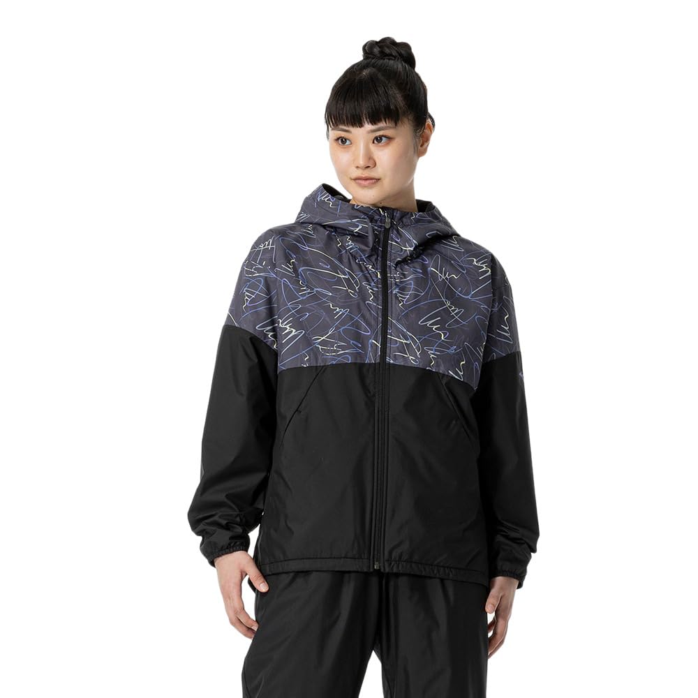 Mizuno Breath Thermo Training Warmer and Size S Jacket, Moisture-Wicking Heat-Generating, 32MEA831, Black,