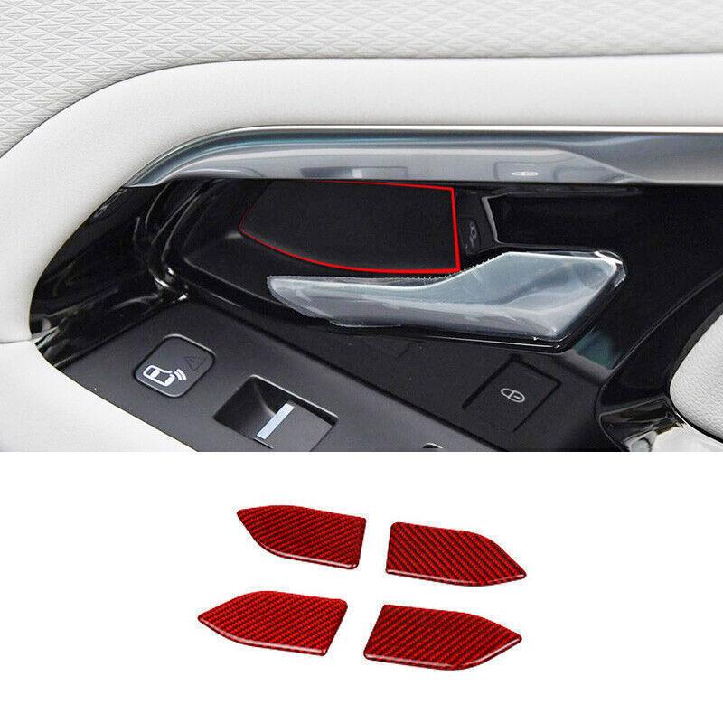 Real Carbon Fiber Inner Door Bowl Sticker Trim For Range Rover Evoque -