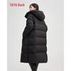 YAYA 2024 Unisex Long Goose Down Hooded Parka
