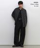MUSINSA STANDARD Relaxed Double Pinstripe Poplin Shirt [Black/White]