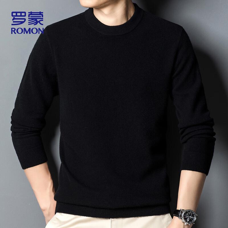 ROMON Men's Autumn/Winter Pure Wool Sweater