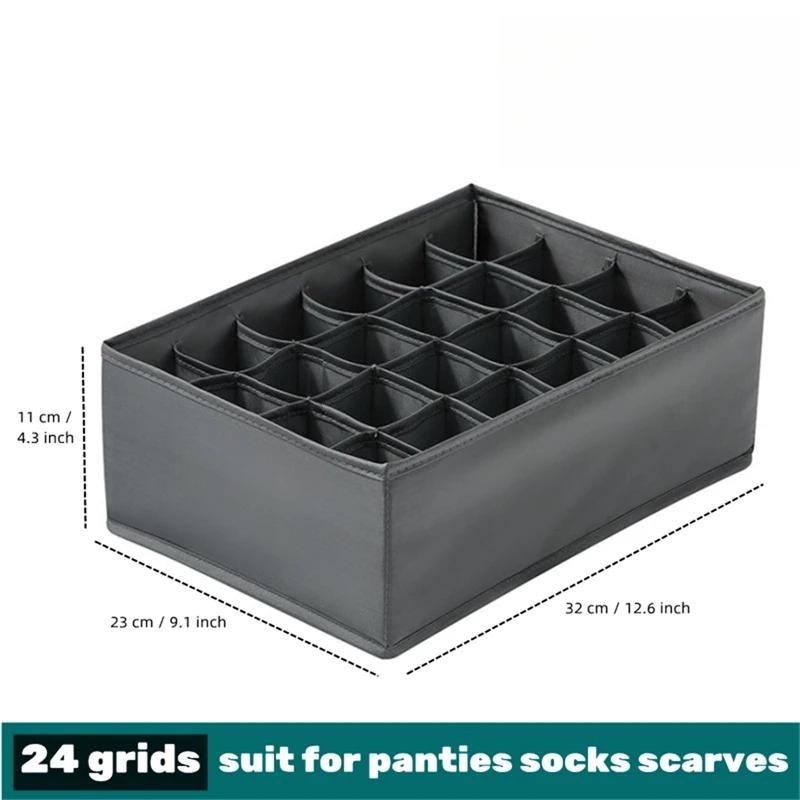 Socks Underwear Organizer Storage Box Washable Odorless Storage Box Drawer Organizer For Lingerie Bras Socks Leggings Organizers