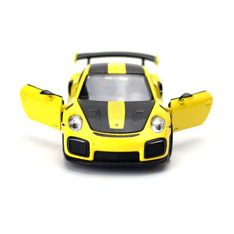 Model auta 911 GT2 RS v měřítku 1/32, stahovací autíčko se zvukem a světlem pro děti Batole Kluci Dívčí Dárková kolekce