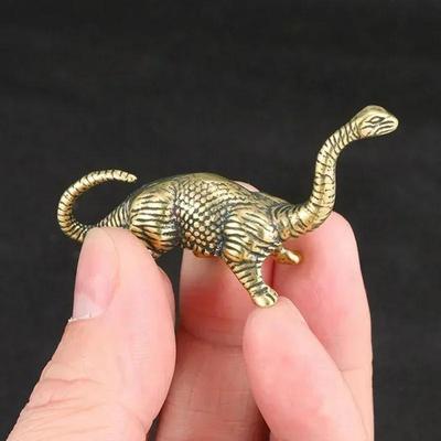 Dinosaurier Persönlichkeit Interessantes Antikmessing Handwerk Heimdekoration Handwerk Kupfer Massiv Schreibtischdekoration Ornament Zubehör