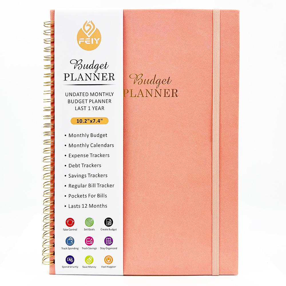 Financial Budget Notebook with Stickers: 16K Cross-border Fund Planning & Income/Expenditure Management Spiral Book