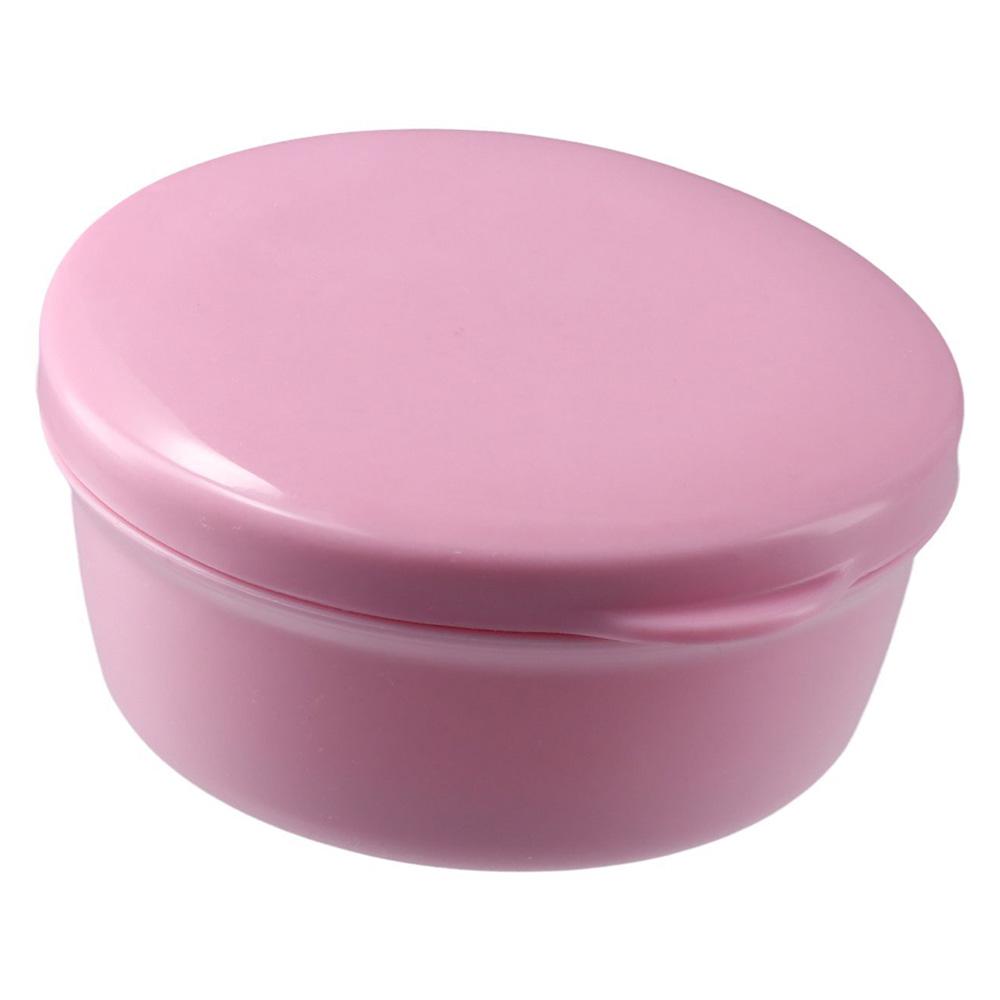 2 Pcs Green and Black Travel Soap Container Blue and White, Round Draining Soap Dish  Business Trip