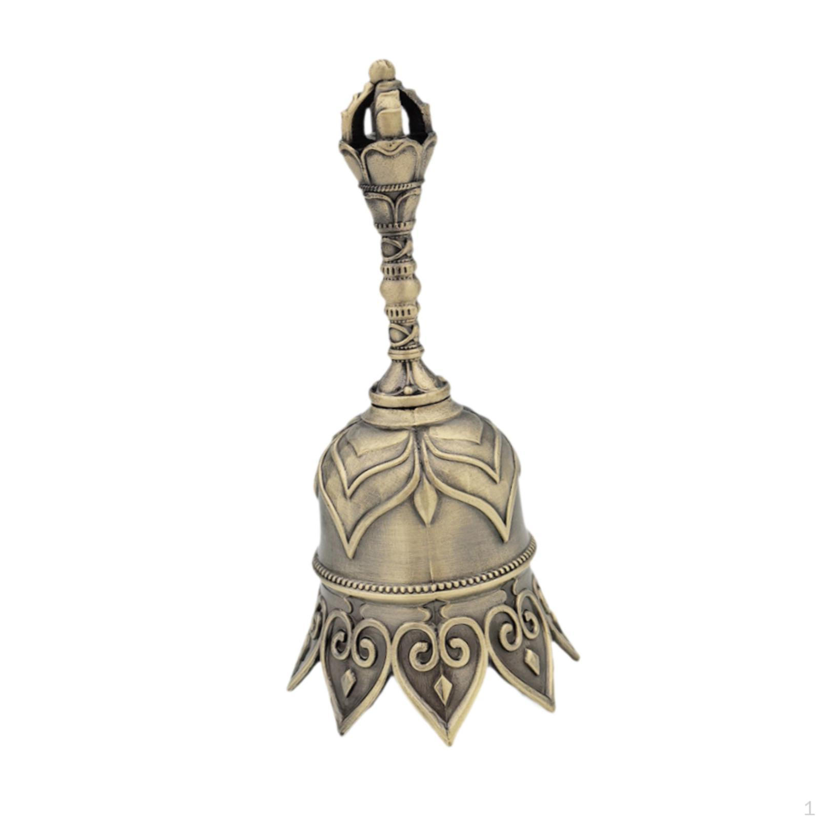 

Декоративный колокольчик для обеденного стола, звонкое произведение искусства, домашний декор, креативный подарок на день рождения, винтаж Bronze