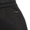 Li-Ning Fleece Lined Warm Cuffed Solid Color Casual Pants Men Bottoms Black AKLT747-2