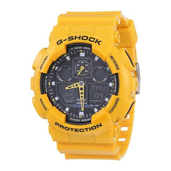G-SHOCK GA-100A-9A G-Shock Зарубежная модель Аналогово-цифровые часы Секундомер с точностью до 1/1000 секунды Реимпортированный товар [Параллельный импорт]