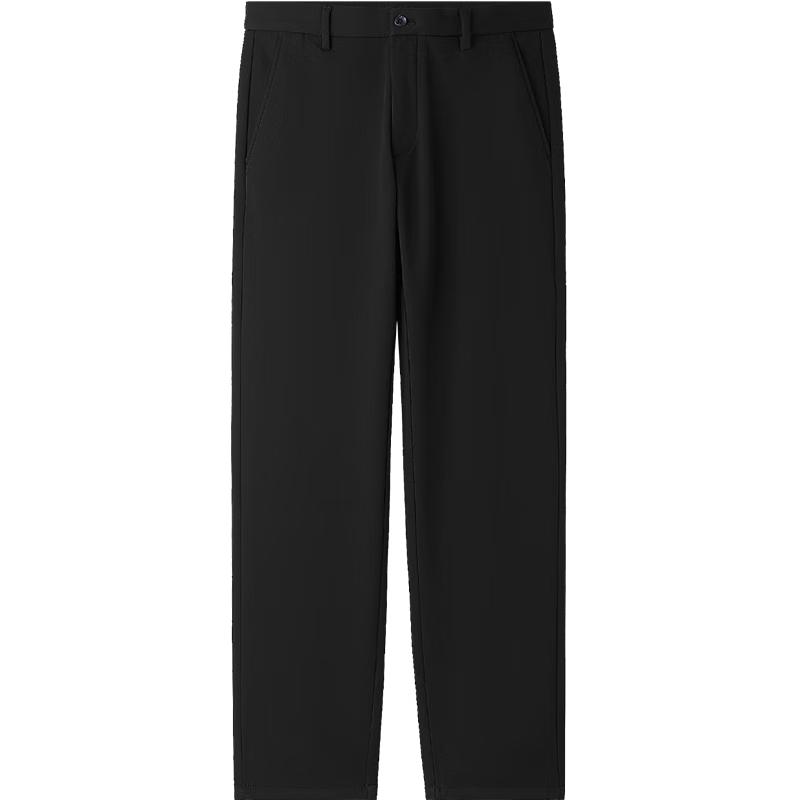 HLA Men's Light Business Casual Plush Warm Trousers