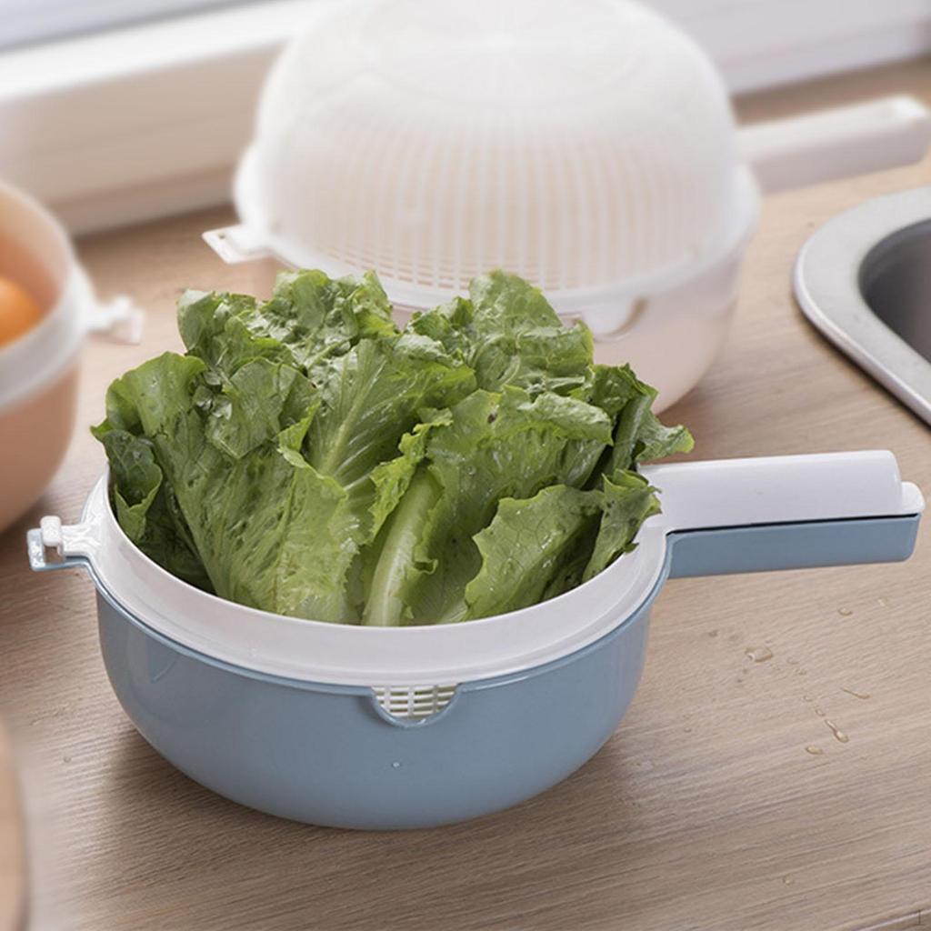 2 Layer Washing Basket for Food Straining and Vegetable Cleaning In the Kitchen