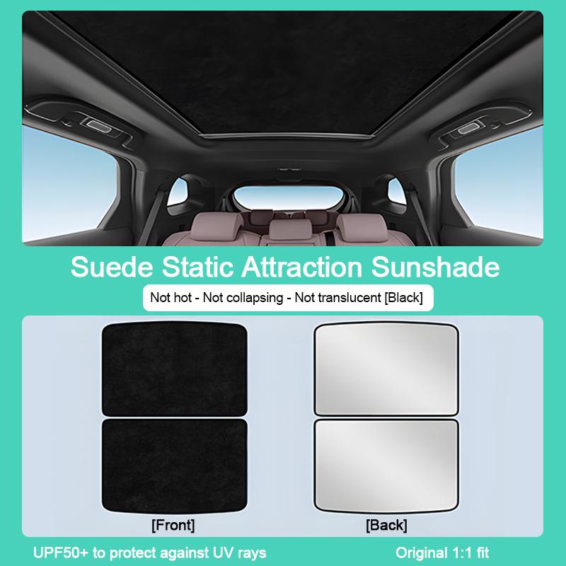 For BYD Atto 3 Accessories 2024 2025 SC2E Yuan Plus Roof Car Shades Electrostatic Adsorption Skylight Camping Shading