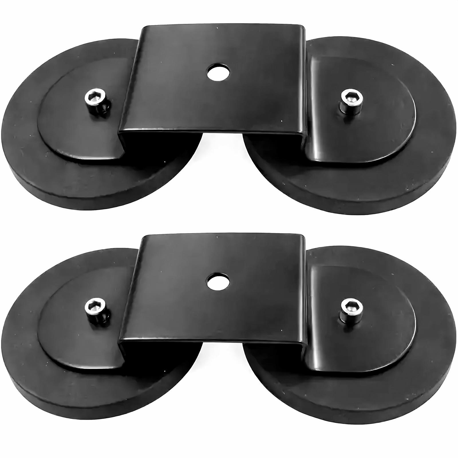 

2PCS Magnetic Base Light Bar Mounts Universal Fit Strong Sucker Holder W/Rubber Boot for LED Pod Work Lights Auxiliary Driving L