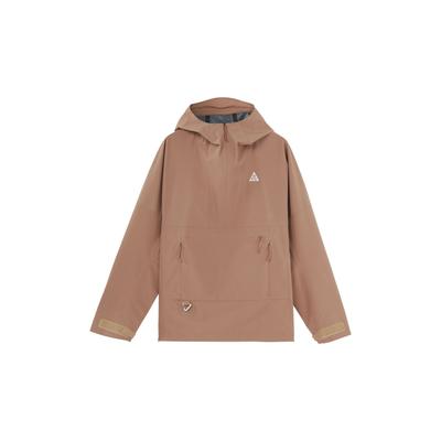 Nike Kolekcja SS22 ACG Prosta Casualowa Kurtka z Kapturem Męska Odzież Wierzchnia Brązowa DN3910-258