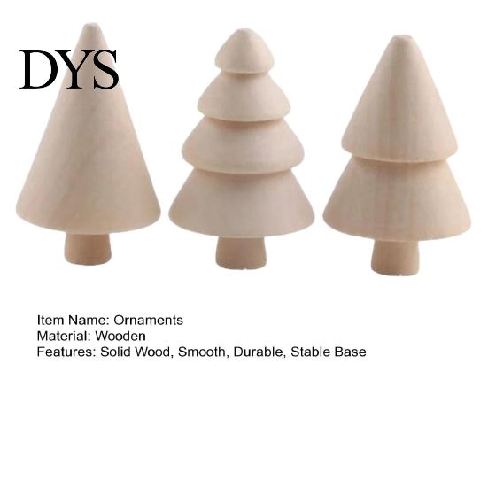 Rustic Wood Decor for Shelf DIY Unfinished Wooden Christmas Tree Craft Kit, Blank Figurines Kit Kids Painting, Hand‑Painted Tabletop Decorations