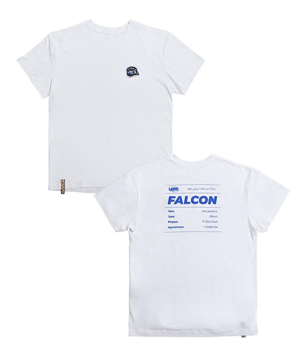 LESTE Functional Training Short Sleeve T-Shirt Falcon Head [White]