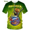 New Popular Rock Helloween Band Print T-Shirts 3D Men Women Fashion Oversized Short Sleeve Tee Shirt Summer Kid Y2k Top Clothing