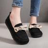 Fashion Slip-on Woman Flats with Bow Round Toe Office Loafers Shoes for Women Quick Delivery Chic Point Korean Style Stylish Summer 2025