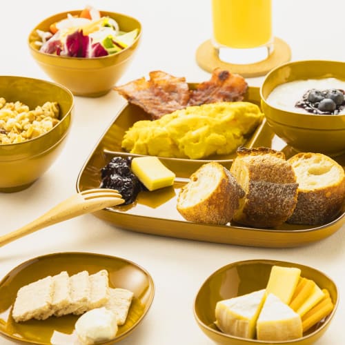 Asahi Koyo Small Round Bowl, Retro Amber, Cafe Style, Dishwasher and Microwave Safe, Made In Japan, Solow