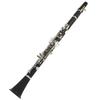Beginner's Clarinet, Made of Durable Wood, Includes Cleaning Cloth, Bb Key Clarinet, Black