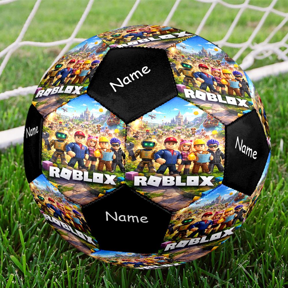 Custom Name Roblox Theme Size 5 Soccer Ball, Suitable for Both Indoor and Outdoor Matches, a Gift Suitable for Everyone.